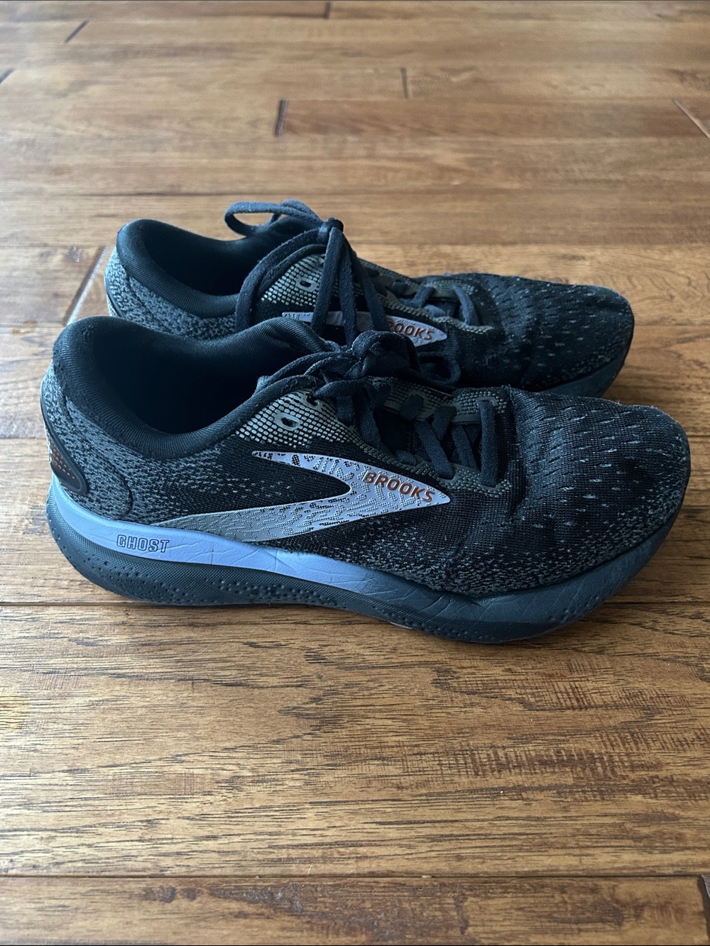 Brooks Ghost 16 Cushioned Running Shoes Black Purple Womens Size 6.5